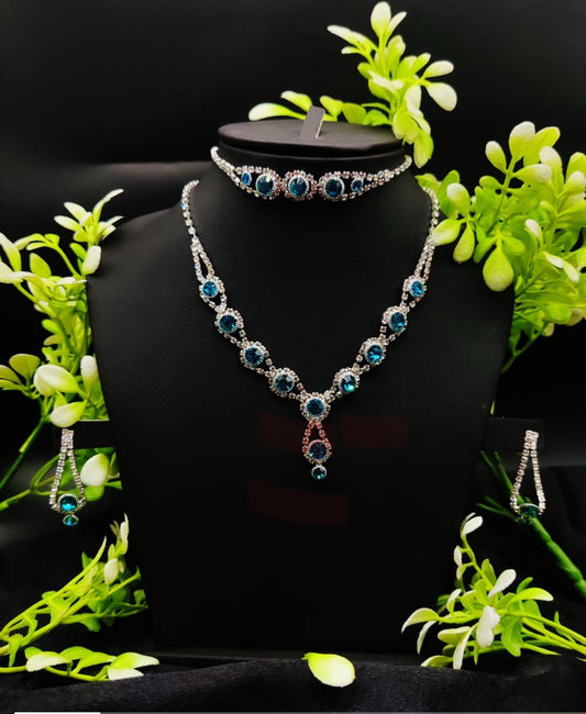 Zircon Gem Necklace Set