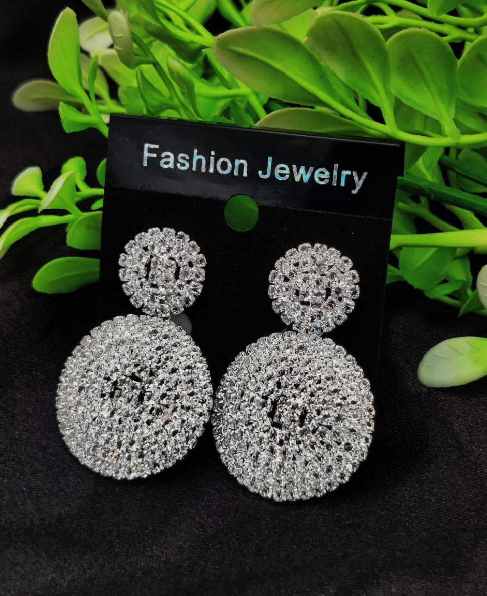 Silver Gem Earrings