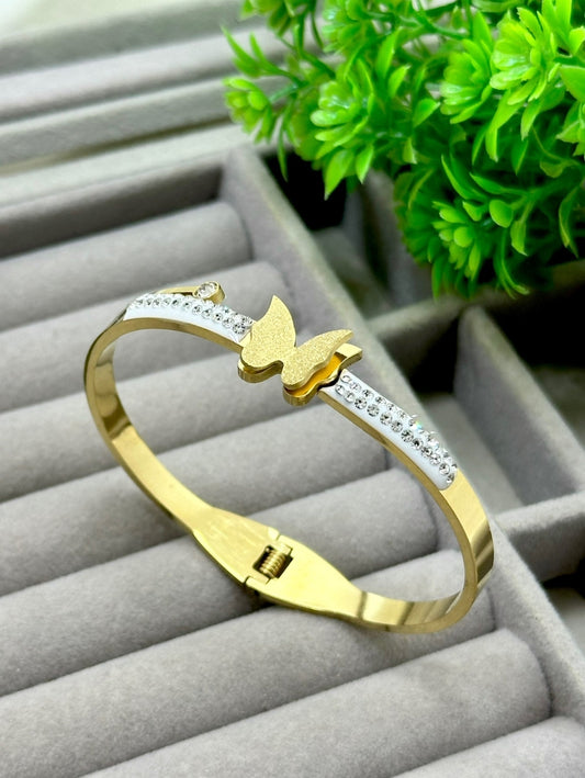 Golden Butterfly Bangle