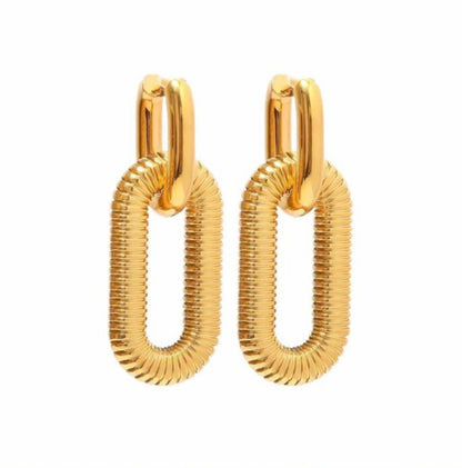 Golden Trendy Earrings